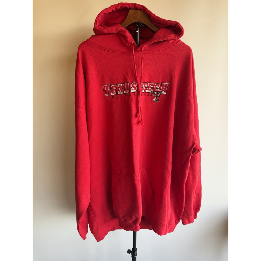 Men's Texas Tech Red Raiders Embroidered Hoodie Size 3xl Pullover